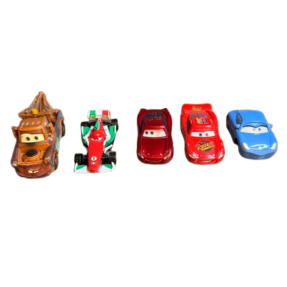 Disney Pixar Cars Diecast Lot Lightning McQueen Mater Sally Francesco 5pc